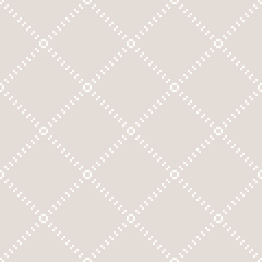 Subtle vector minimalist seamless pattern with small squares in diagonal grid