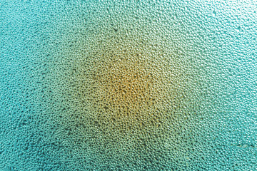 Raindrops on the window. Beautifful raindrops on the misted glass.