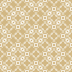 Obraz premium Golden abstract geometric seamless pattern. Subtle ornament with mesh, lace