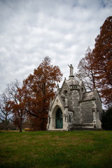 Fototapeta premium Cemetary Landscape Late Fall 3