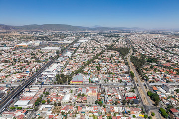Obraz premium Beautiful aerial view of the city