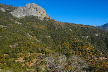 Beautiful view to Sirerra Nevada mountains in Sequoia National Park in California, USA