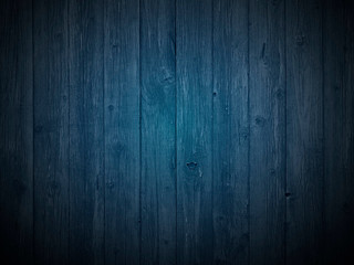 Blue old wood texture background