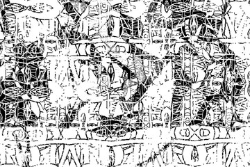 Fototapeta premium Abstract black and white background. Grunge texture. Monochrome vector pattern