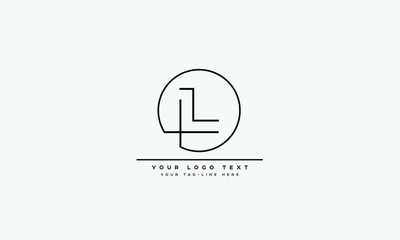 L, LL INITIALS LETTERS LOGO VECTOR TEMPLATE - obrazy, fototapety, plakaty
