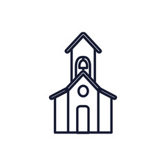 Isolated catholicism church vector design