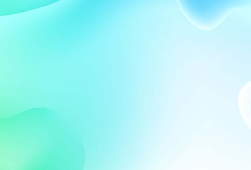 Light Blue, Green vector template with abstract circles. Colorful illustration in abstract memphis style with gradient. A new texture for your  ad, booklets, leaflets.