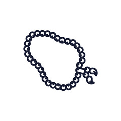 Christian and catholic rosary bracelet vector design