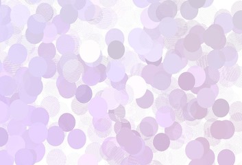 Light Purple vector template with circles.