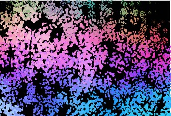 Dark Multicolor, Rainbow vector template with memphis shapes.