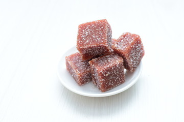  Snack, traditional guava candy from Colombia