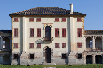 Fototapeta premium Old villa in Delta del Po' countryside