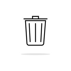 trash can icon design vector illustration