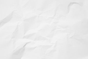 Clean white paper, wrinkled, abstract background.