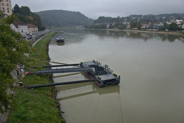Tourist Boat dock in a small Austrian town