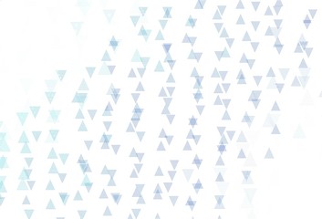 Fototapeta na wymiar Light Blue, Green vector background with triangles.