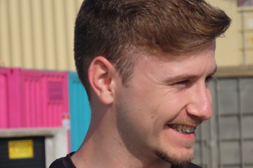 Fototapeta premium portrait of young man looking at camera