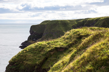 cliffs and rocky coast of Scotland