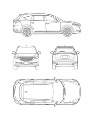 42 SUV 外観_テクニカルイラスト