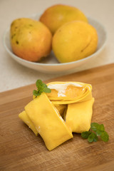 Mango pancakes