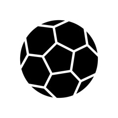 Fototapeta premium Soccer ball icon design template, vector icon designed in flat style isolated on white background, solid icon vector design, can be used for web and various needs of your project