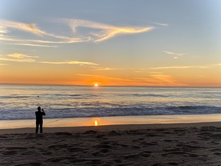 Fototapeta premium sunset on the beach