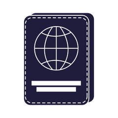 passport document id isolated icon