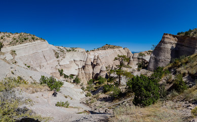 Sunny view of the famous Kasha Katuwe Tent Rocks National Monument