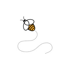 Bee Logo, Cute Bee Logo, Honey Logo