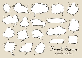 Fototapeta premium 手書きの吹き出しセット