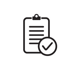 clipboard icon, checklist icon, 
