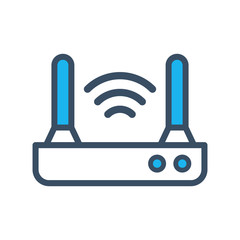 Router icon color fill style