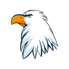 Isolated eagle bird cartoon vector design