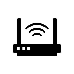 Wireless router solid icon