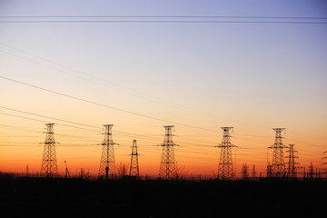 the pylon in the evening