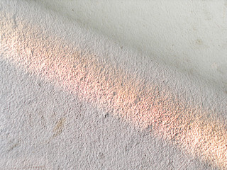 Drop shadow on old white concrete wall. 