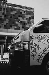 Vandalised van