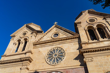 Exterior view of The Cathedral Basilica of St. Francis of Assisi