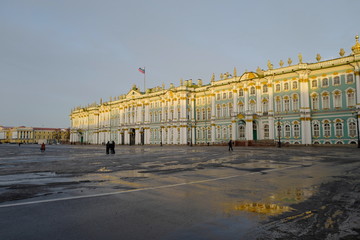 Fototapeta na wymiar ロシア エルミタージュ美術館 美しい 風景