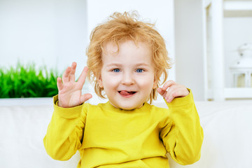 bright funny kid