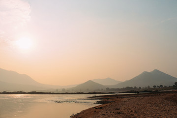 sunset on beach