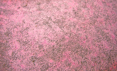pink asphalt background in perspective