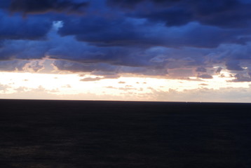 호미곶 일출 동틀녘