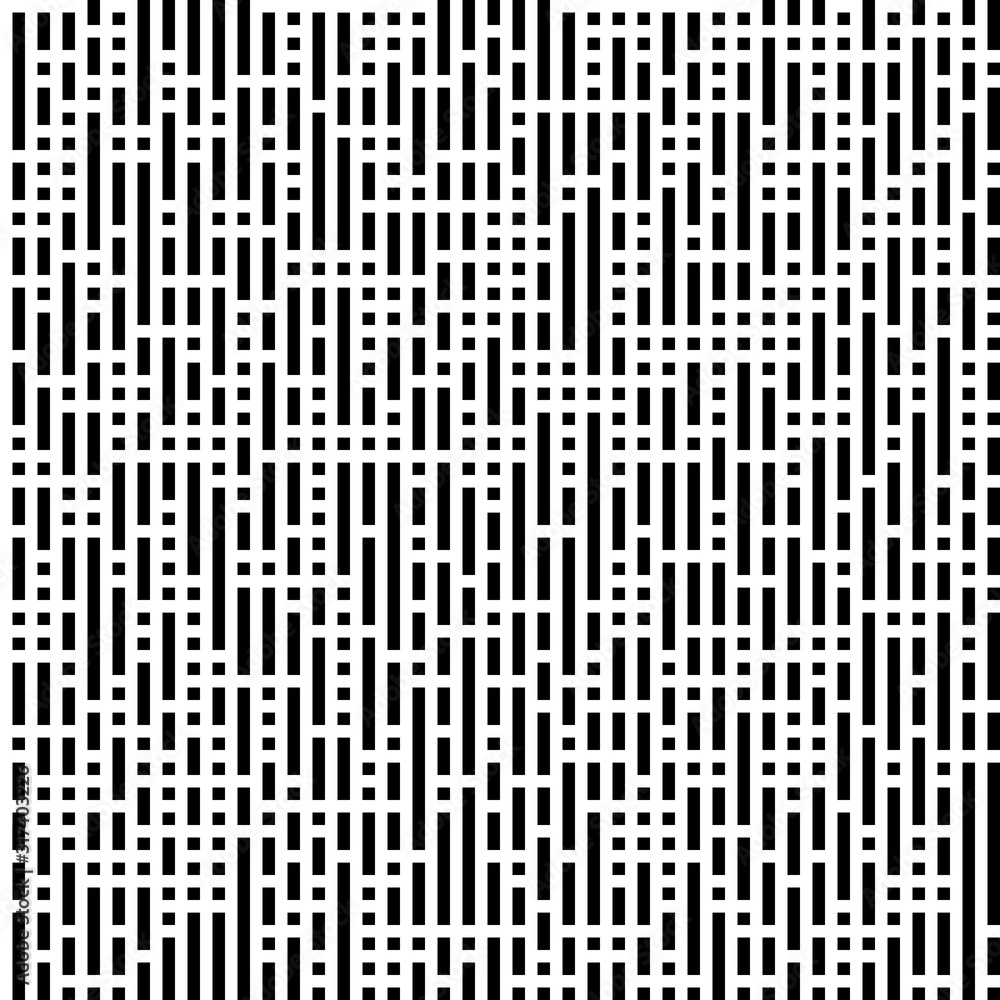 Poster seamless pattern with horizontal and vertical black segments