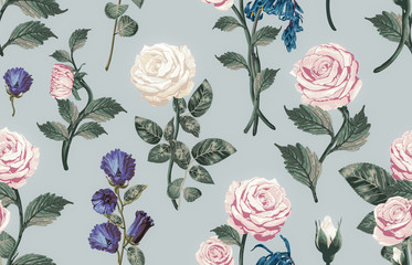 Seamless dainty floral pattern.