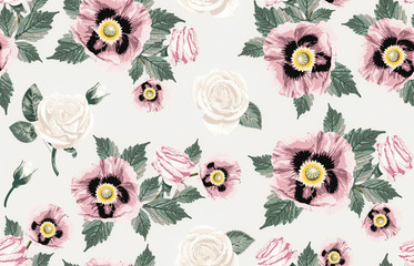 Seamless dainty floral pattern.