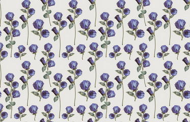 Seamless floral patterns in vintage style.