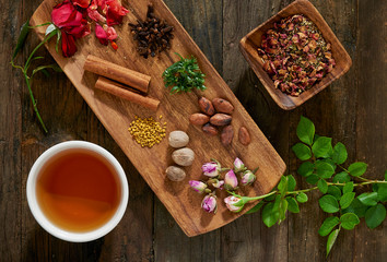 herbal tea with spices