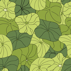 Lily Pads blanket full coverage pattern vector seamless repeat surface design