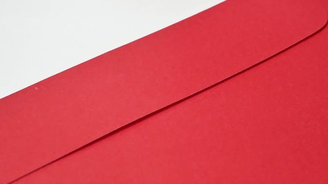 Close up on red envelope in Chinese new 